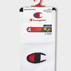 Champion White Over the Calf Socks